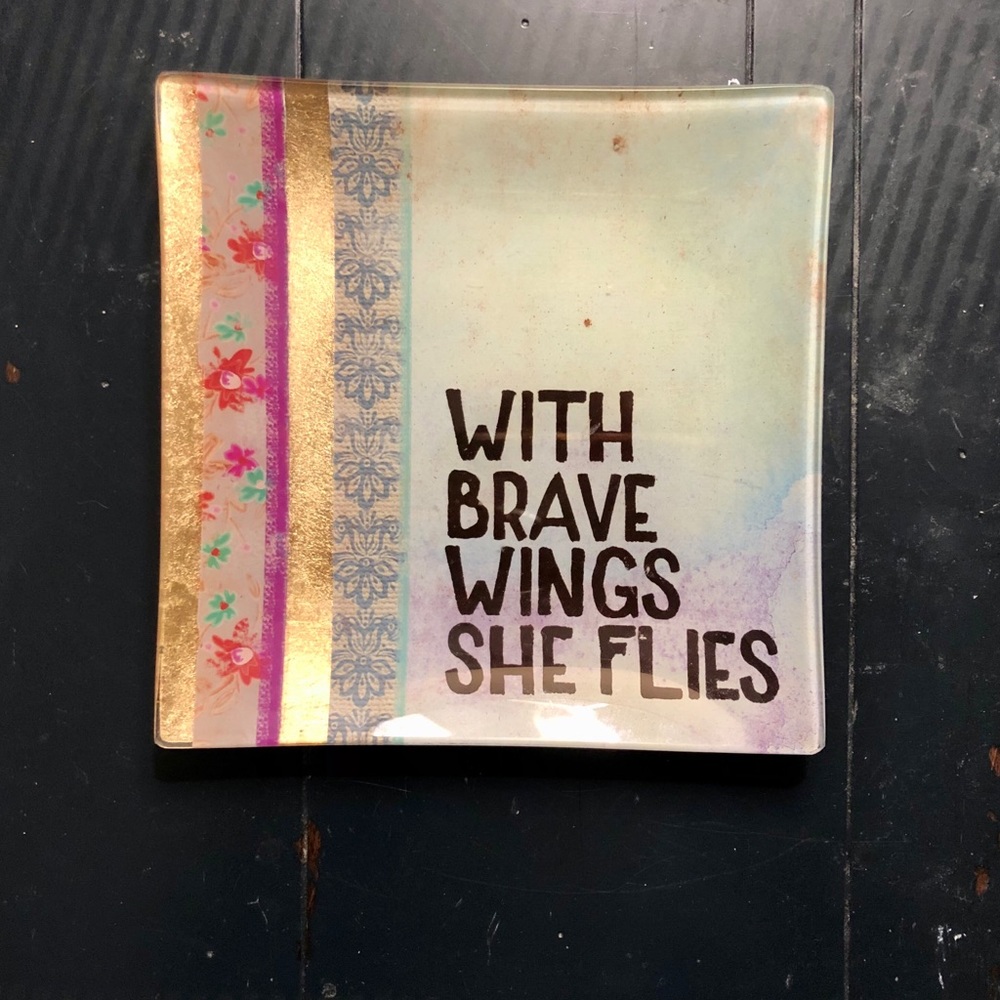 EUC Glass Trinket Dish